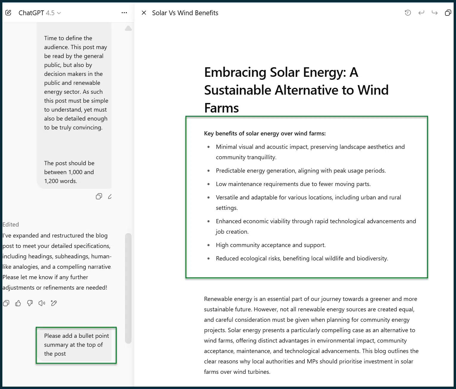 Refine your AI-generated content