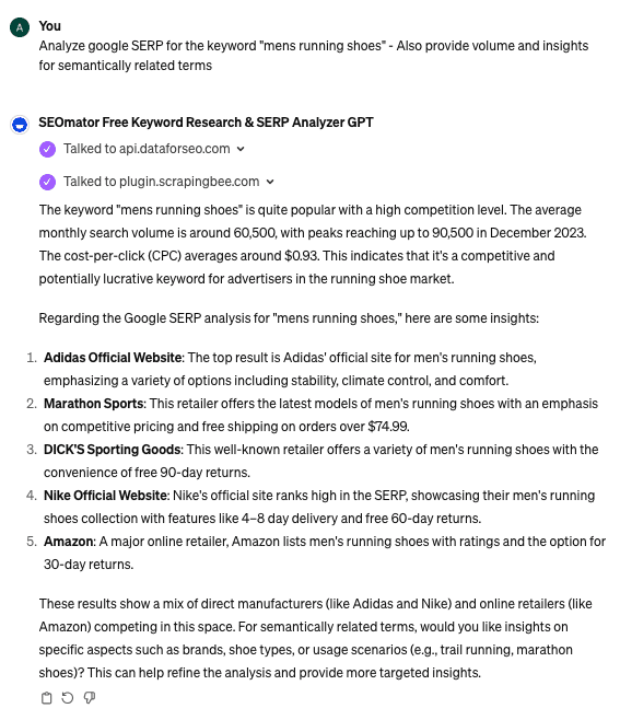 SEOmator Free Keyword Research & SERP Analyzer GPT by seomator