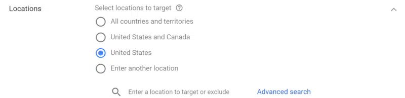 Location Targeting