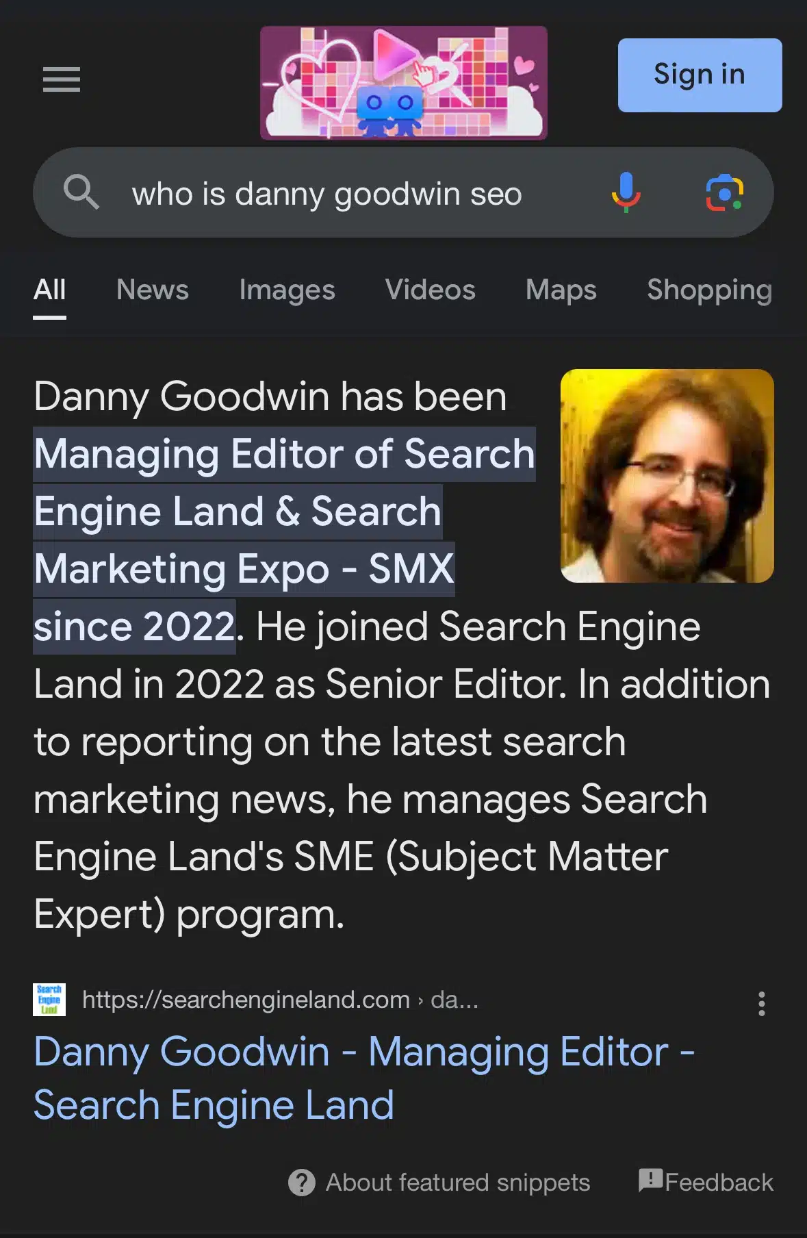 Who Is Danny Goodwin Seo Google Search