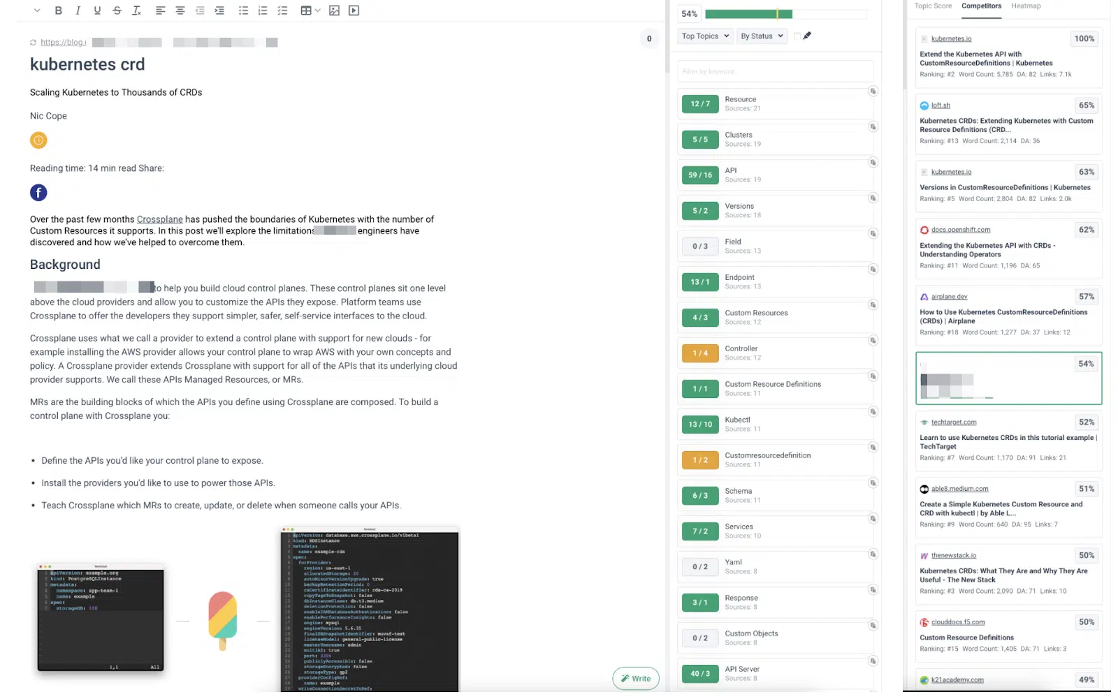 Kubernetes CRD Article - On-page optimization