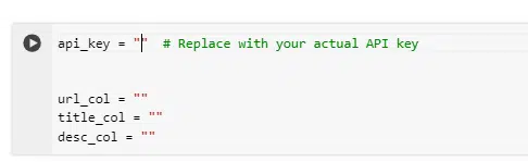 Step 5: Replace api_key with your TextRazor API key