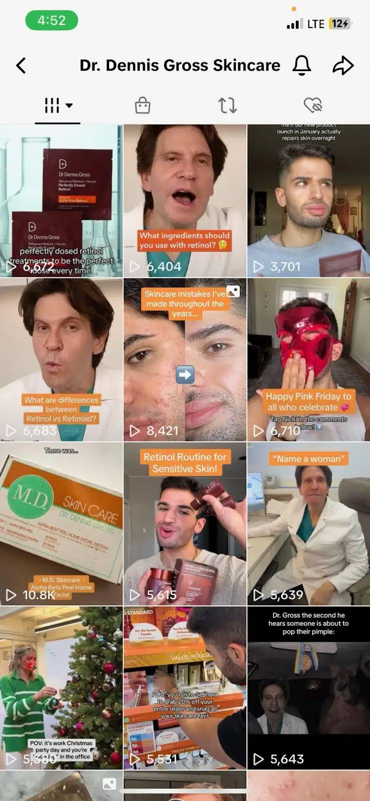 Dr. Dennis Gross Skincare’s TikTok account