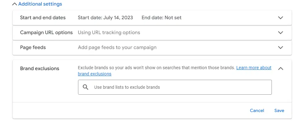 Google Ads - Excluding branded from Performance Max