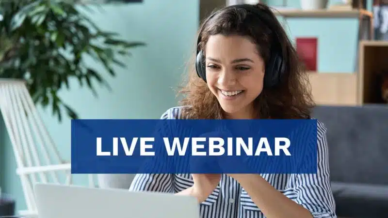 Live Webinar Save Your Seat Today