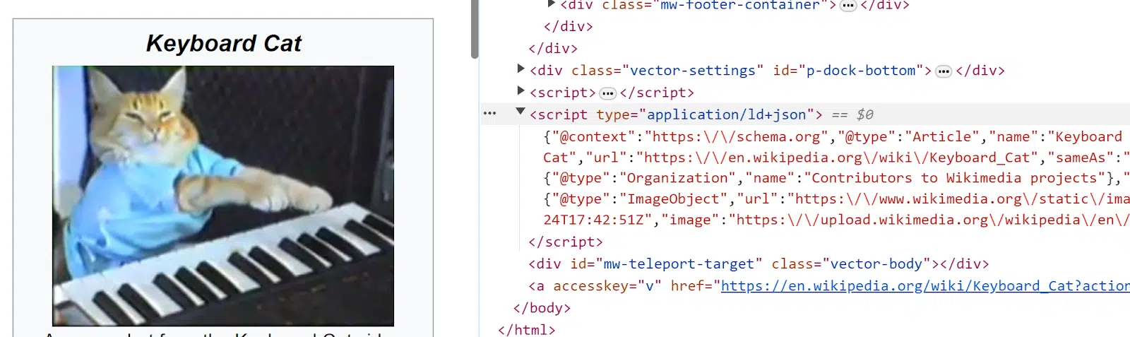 Inspecting Elements - Schema Validation