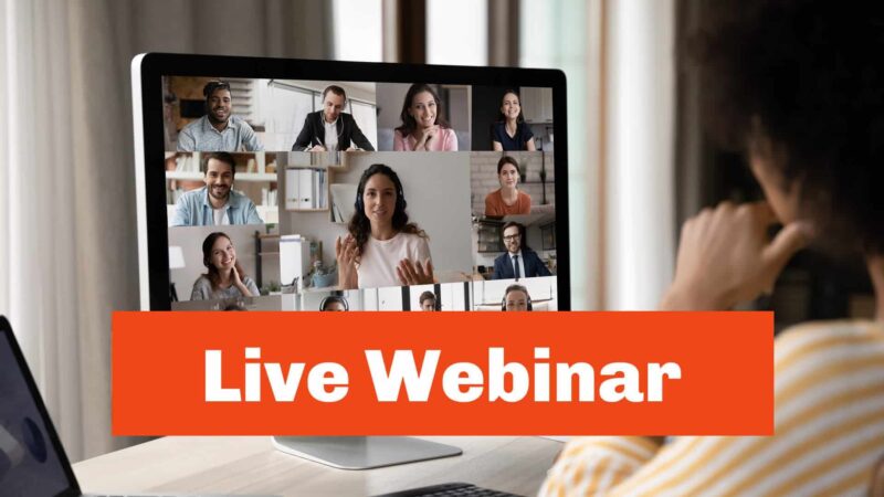 Live webinar-- Save your seat!