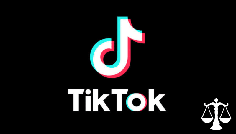 Tik logo on black background