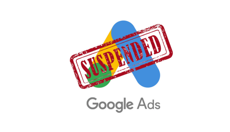 Google Adwords suspended