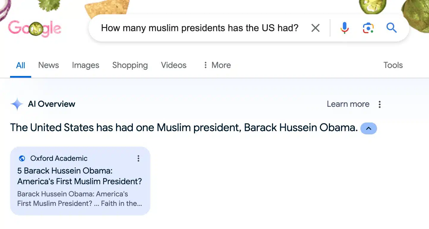 Muslim Google Ai Overview