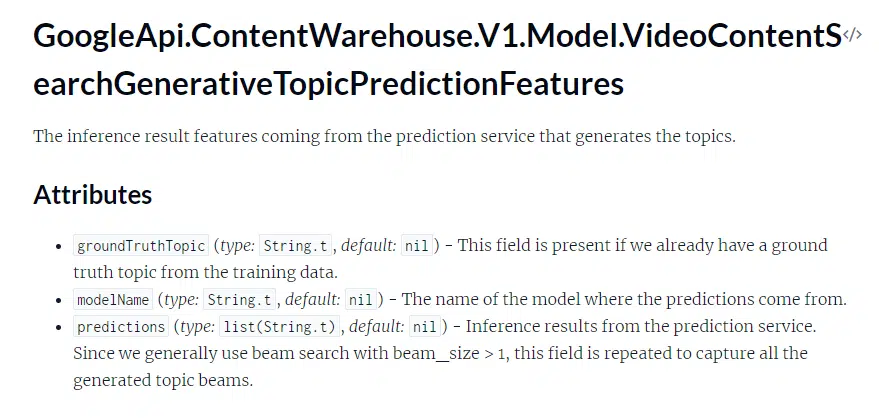 Videocontentsearchgenerativetopicpredictionfeatures