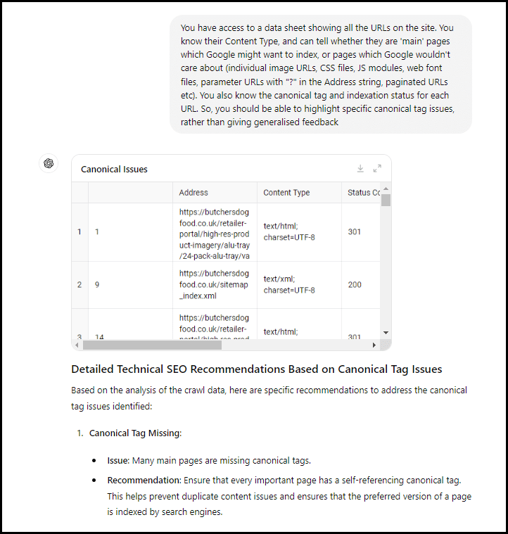 GPT-4o crawl data-related prompts