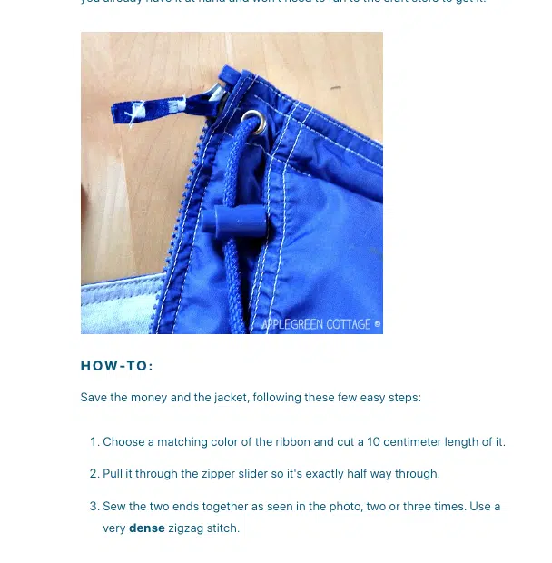 How to fix a zipper - #76 result