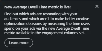 New average dwell time