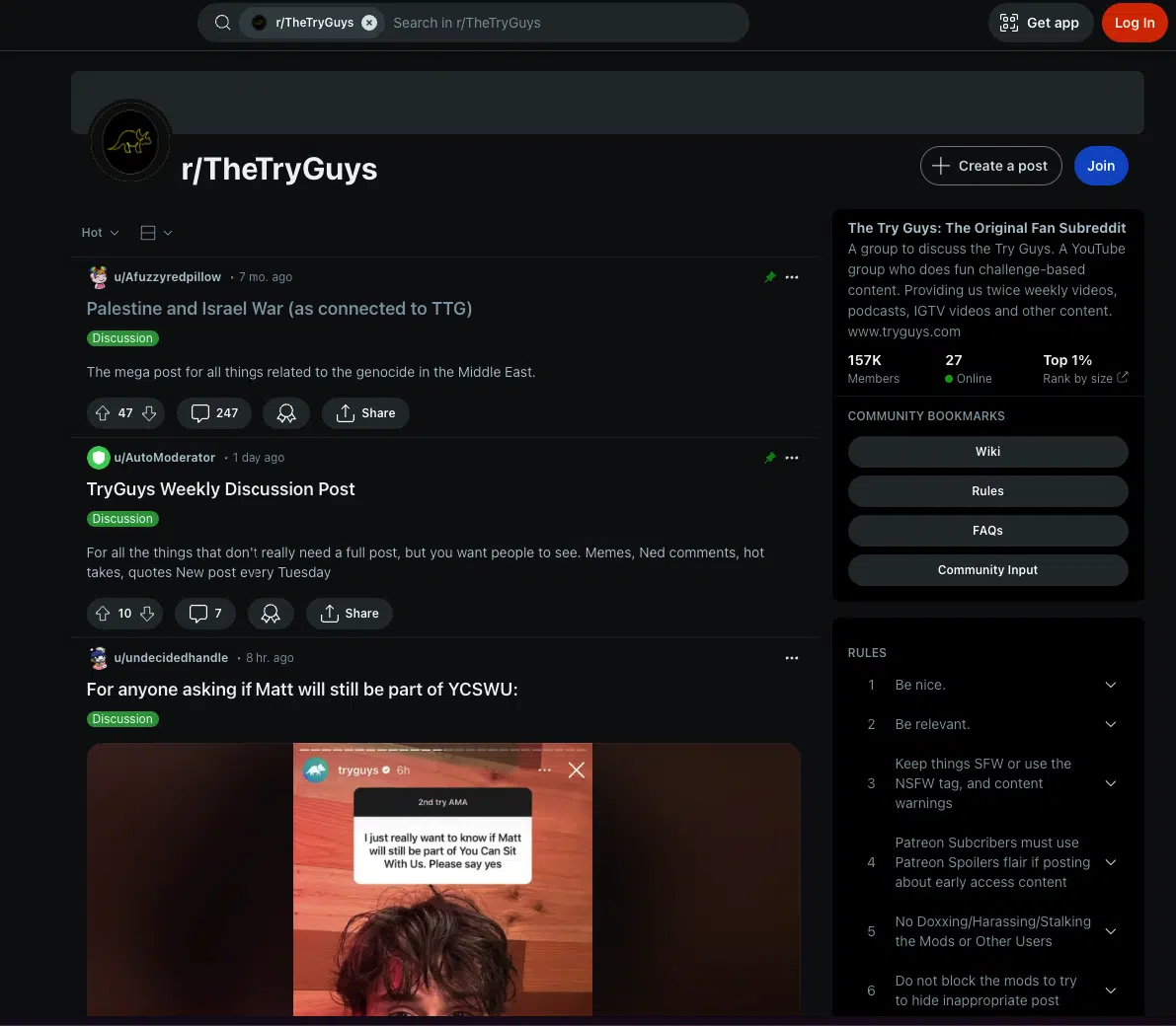 The Try Guys subreddit