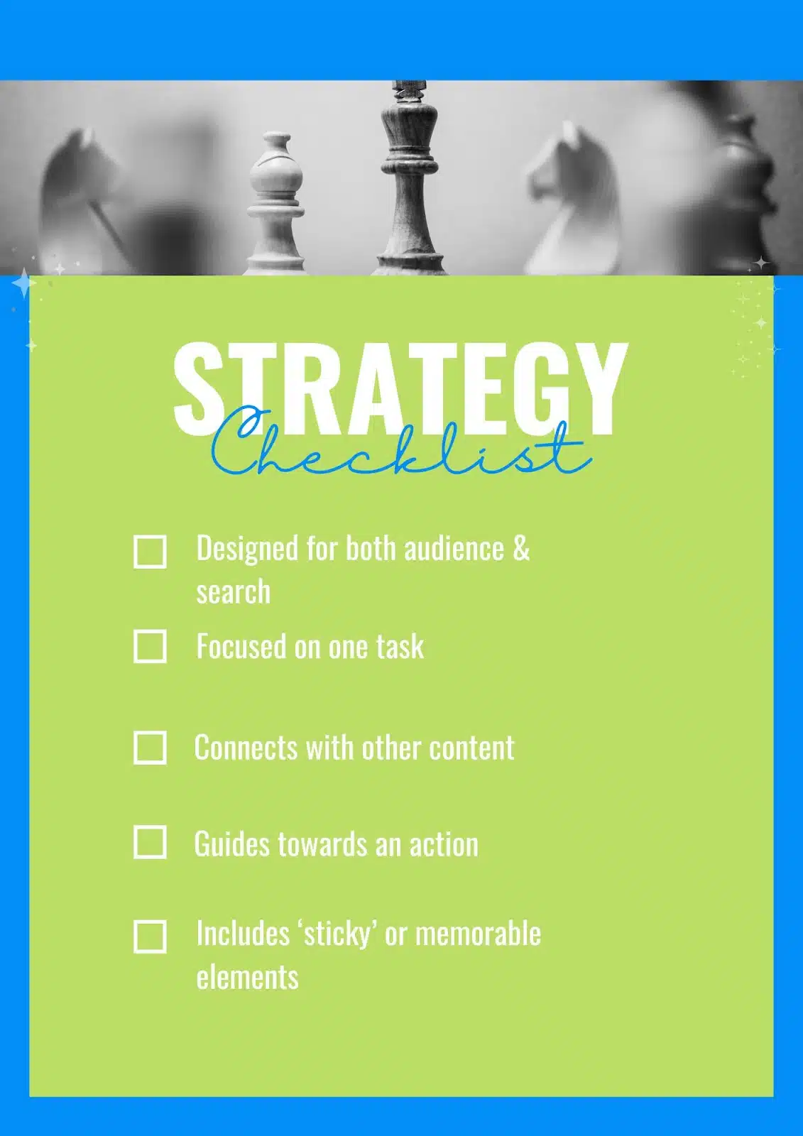 Checklist - Optimize your content strategy for search