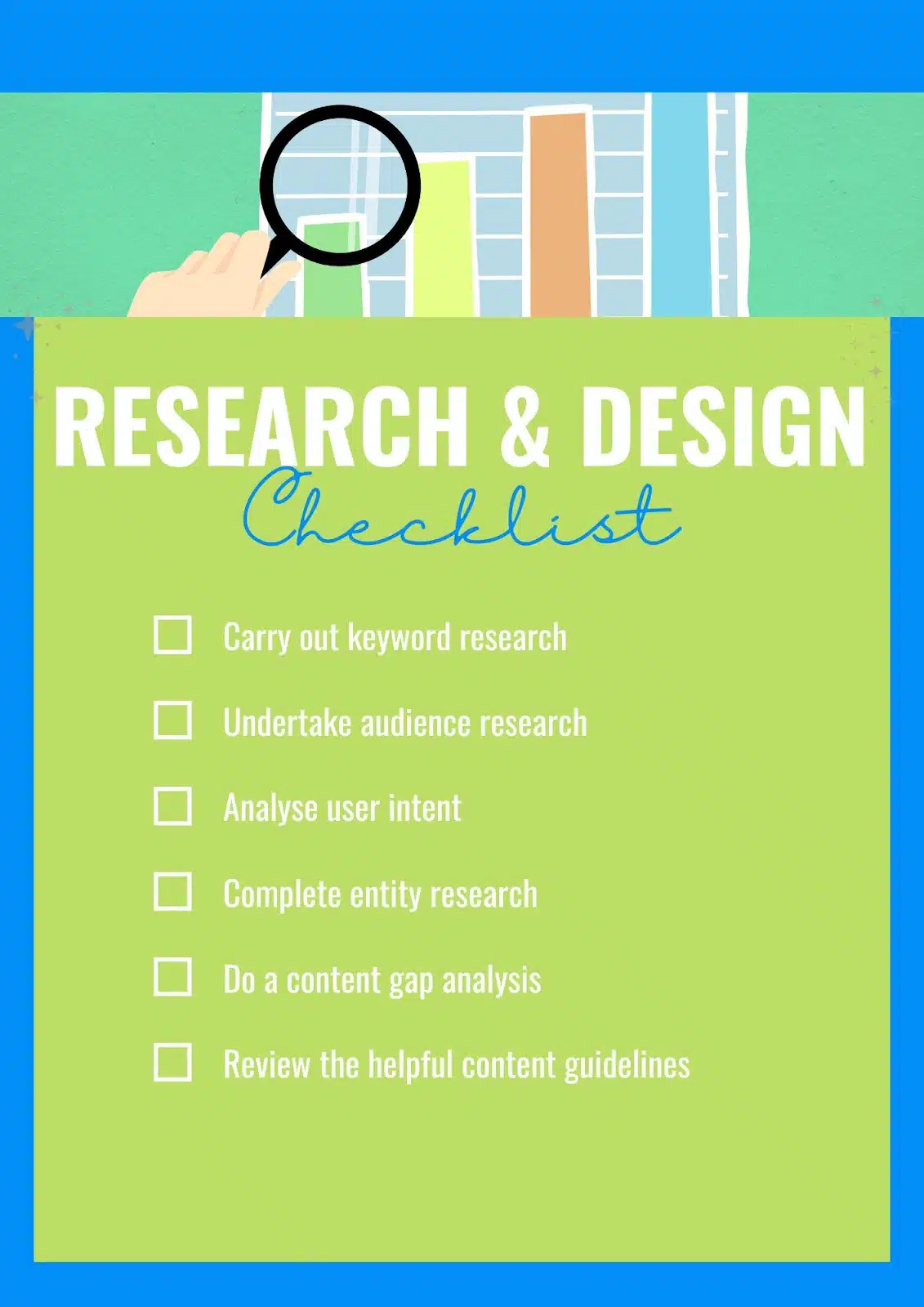 Checklist- Research and design helpful content