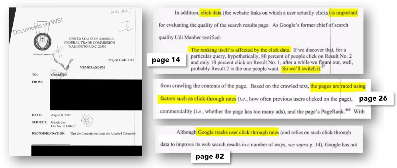 Figure 5: Since August 2012 (!) it was officially clear that click data changes the ranking