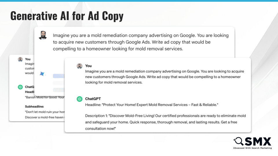 Generative AI for ad copy