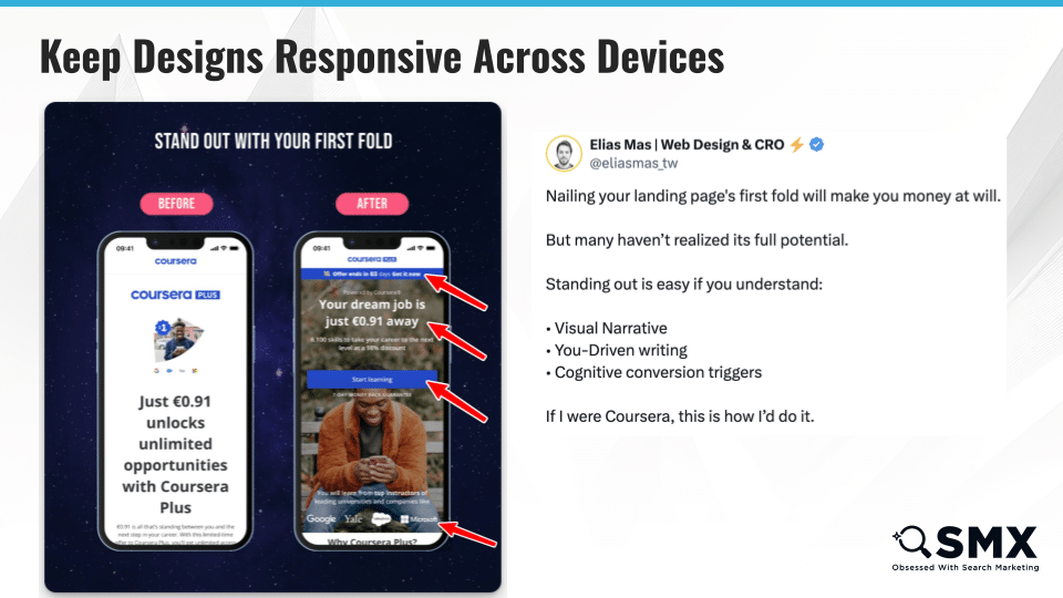 Keep designs responsive across devices