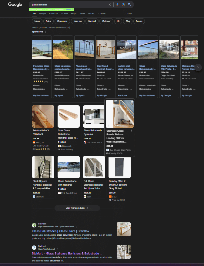 Search results for “glass banister”