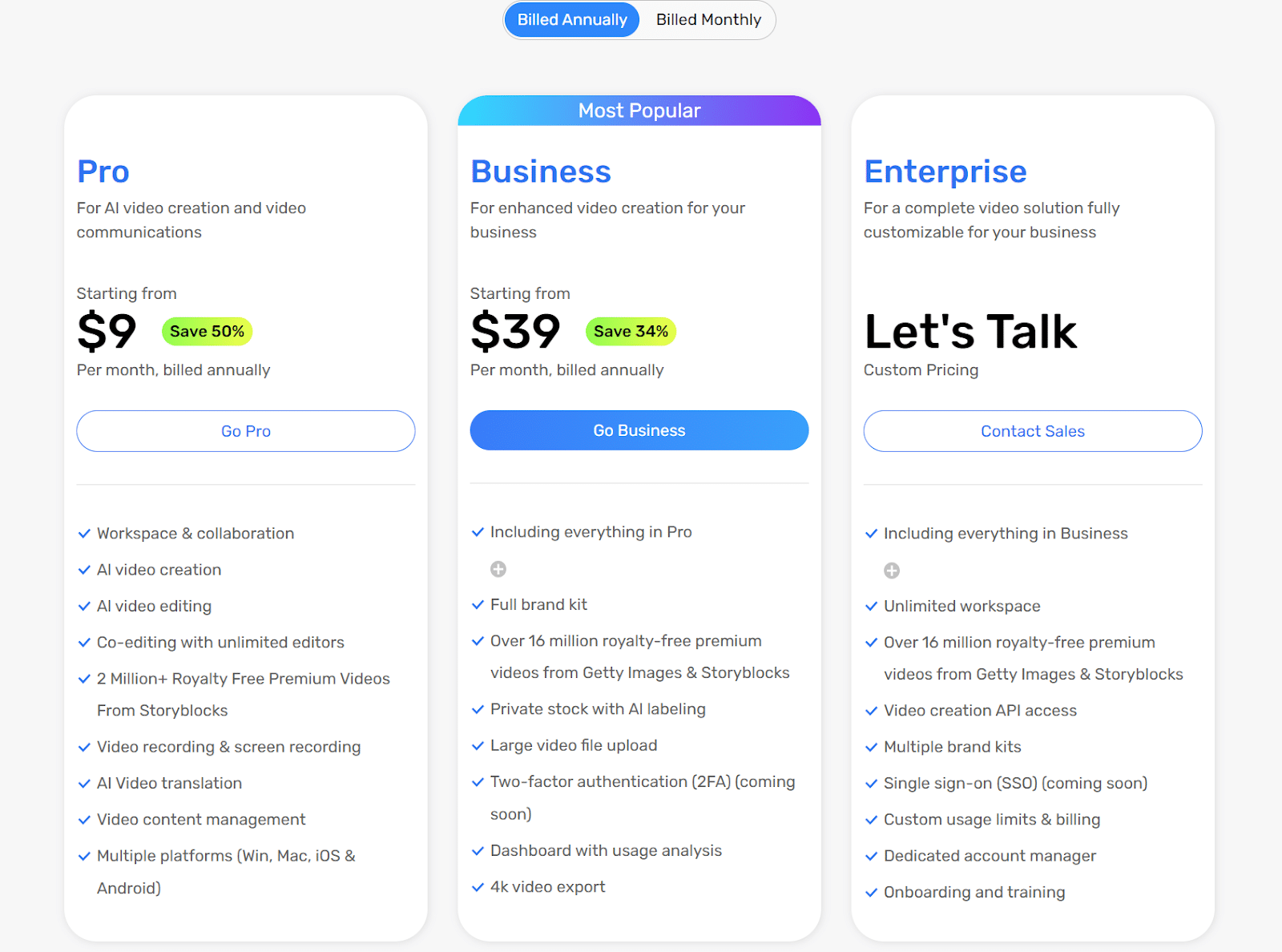 Visla - Pricing structure