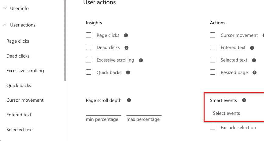 Microsoft Clarity - Smart events