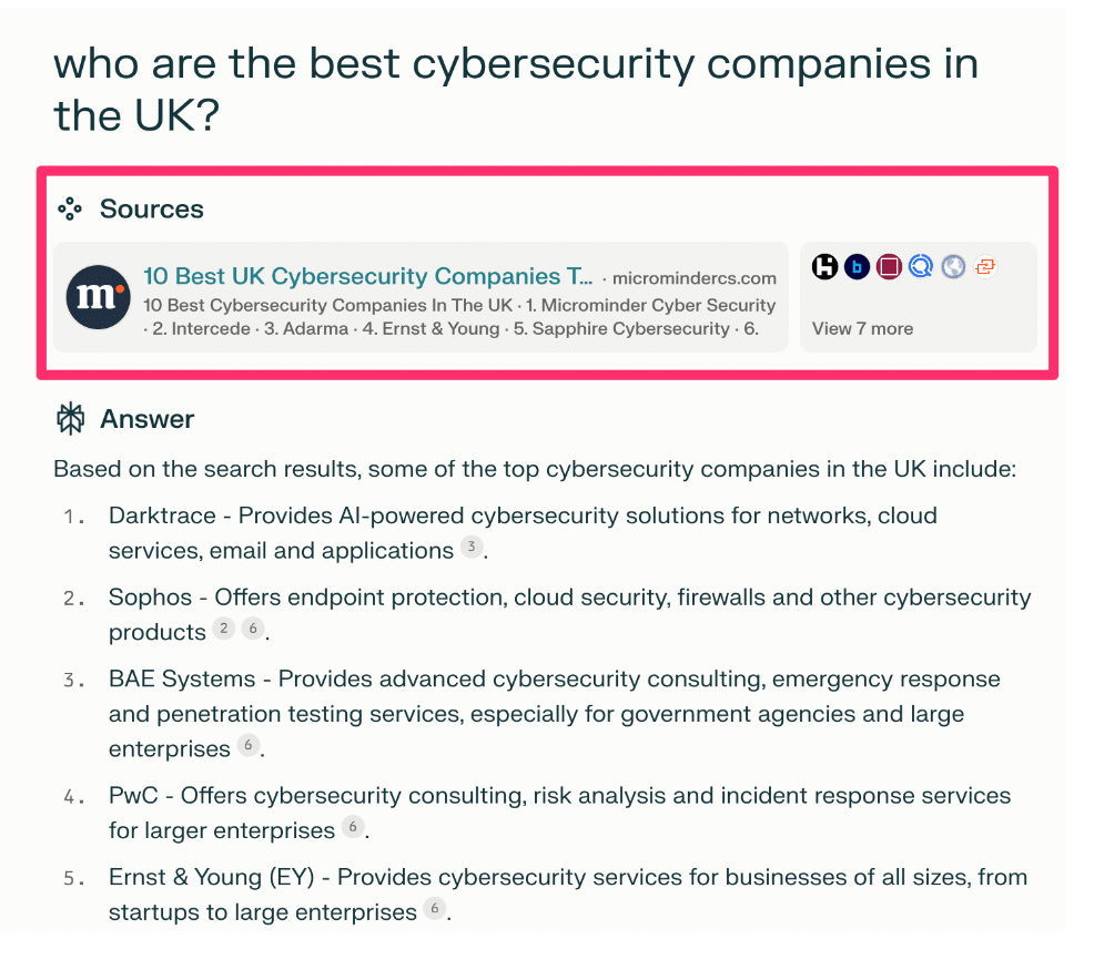 Who are the best cybersecurity companies in the UK