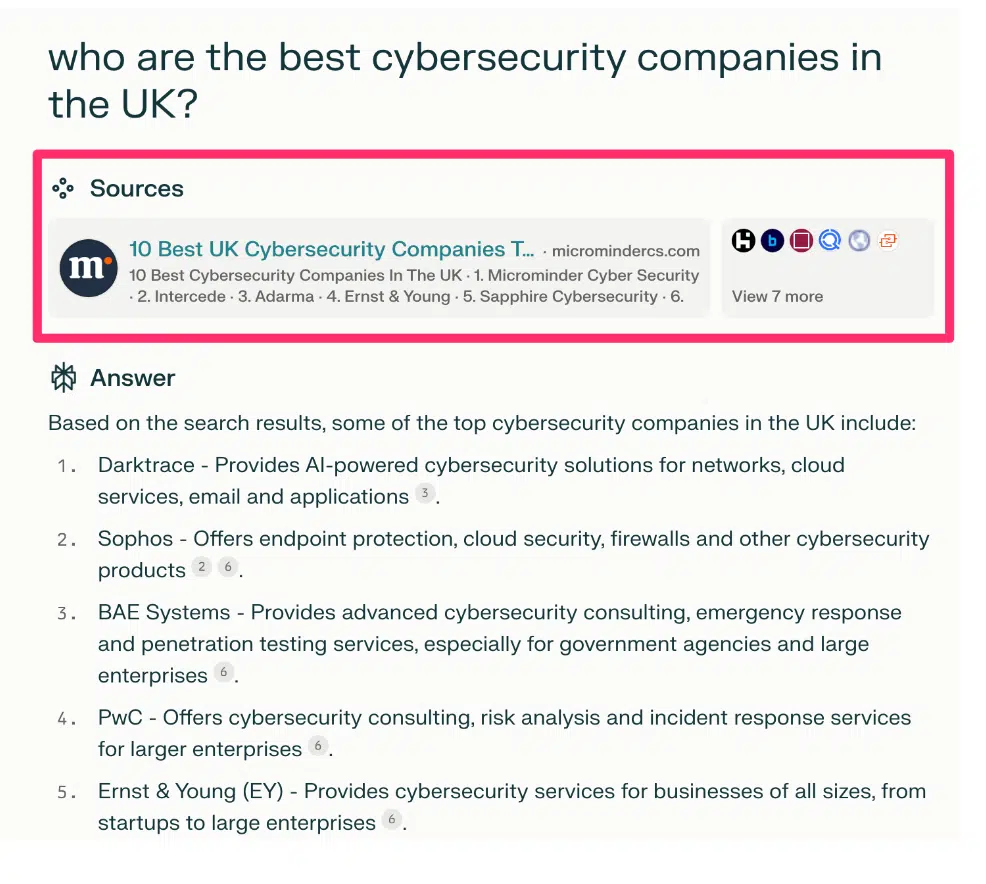 Who are the best cybersecurity companies in the UK