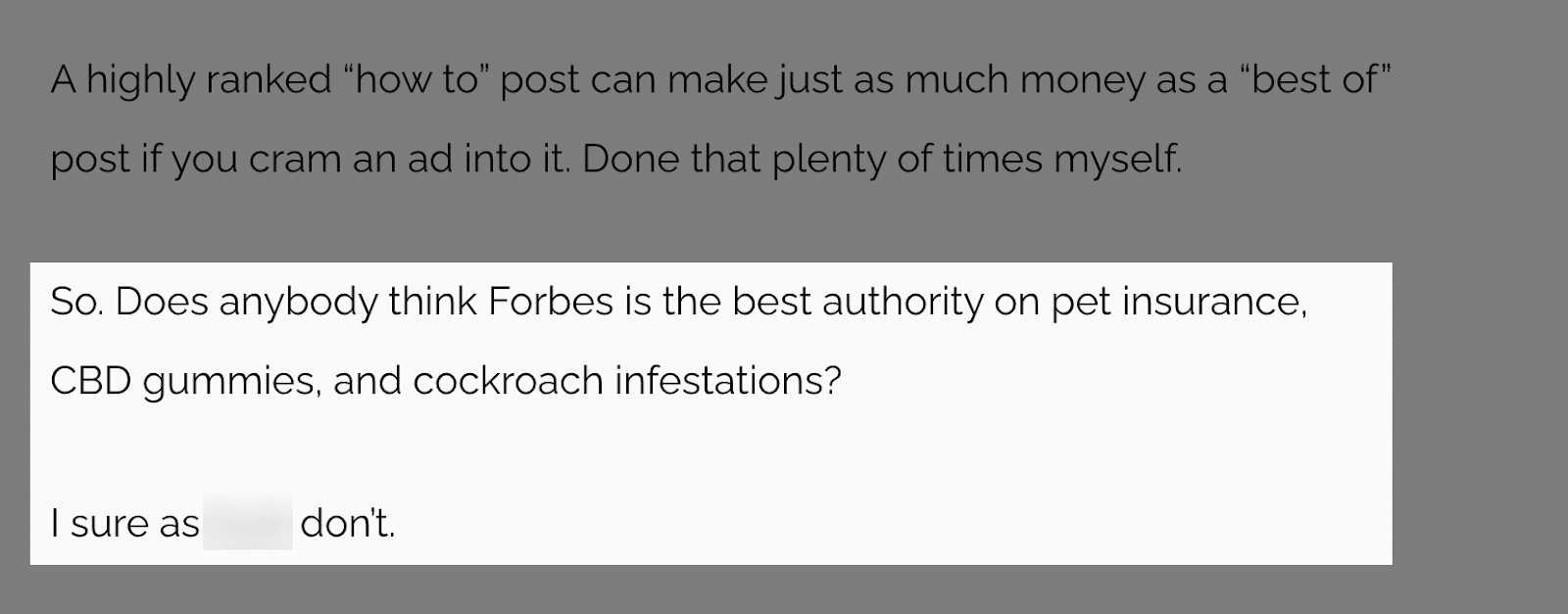 Lars Lofgren on Forbes Marketplace