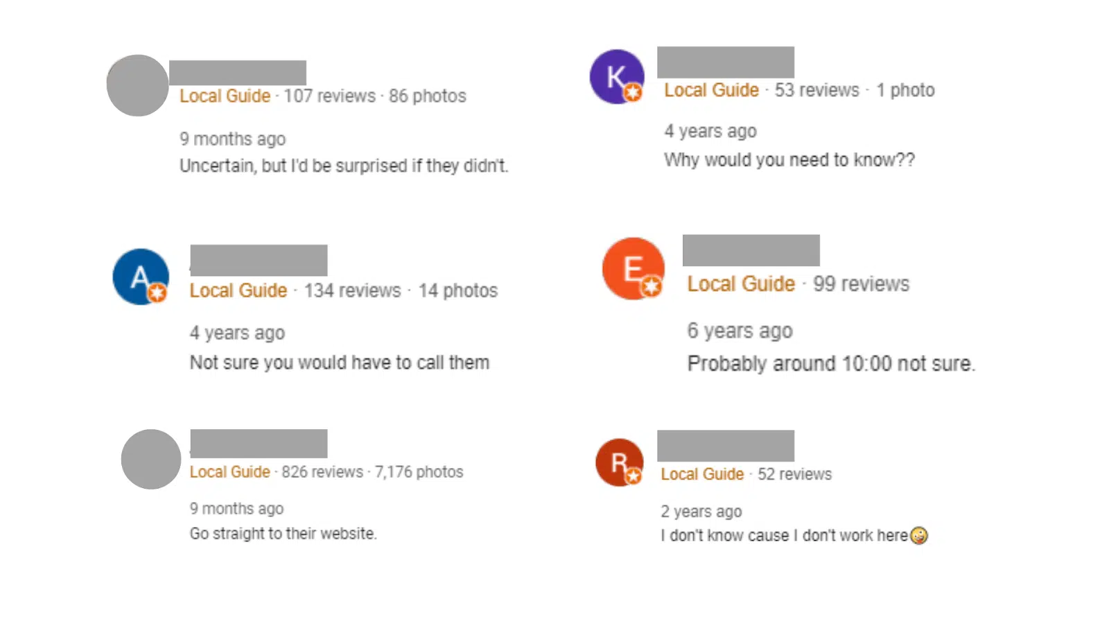 Local guides program unhelpful reviews