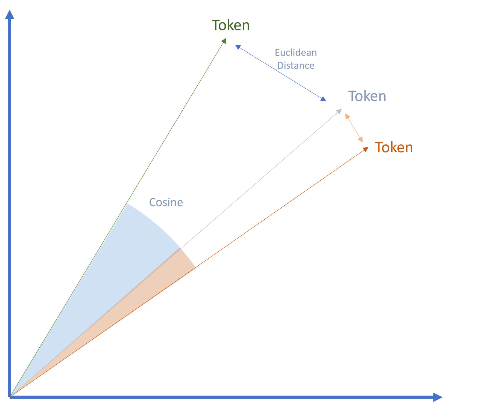 Transforming tokens into vectors