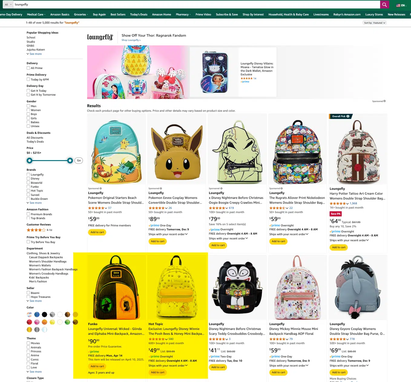 Here you can see that these two listings are outranking most items that are exactly match for the branded search organically.  This happens with this product has out converted for the branded search term.  