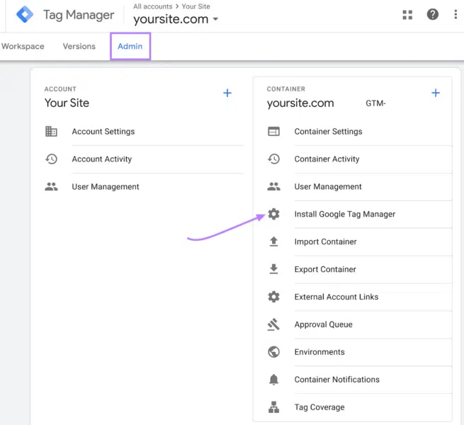 Install Google Tag Manager