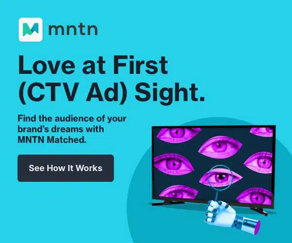 Love at First (CTV Ad) Site. Find the audience of your brand's dreams with MNTN Matched. - MNTN