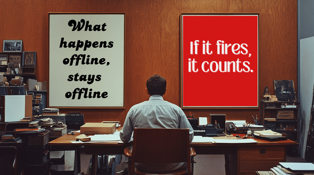 What happens offline, stays offline