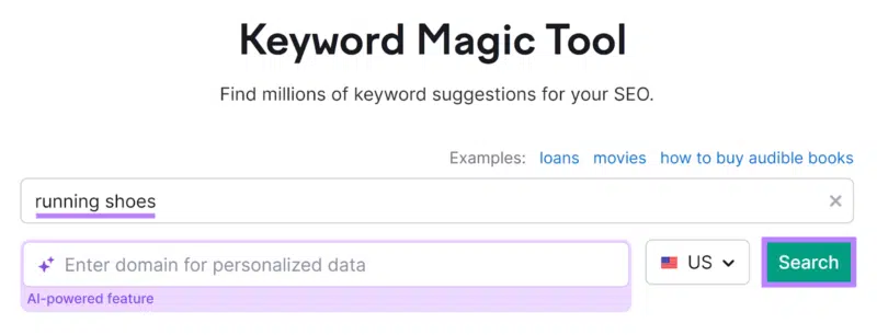 Semrush Keyword Magic Tool