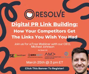 Free webinar: Digital PR Link Building