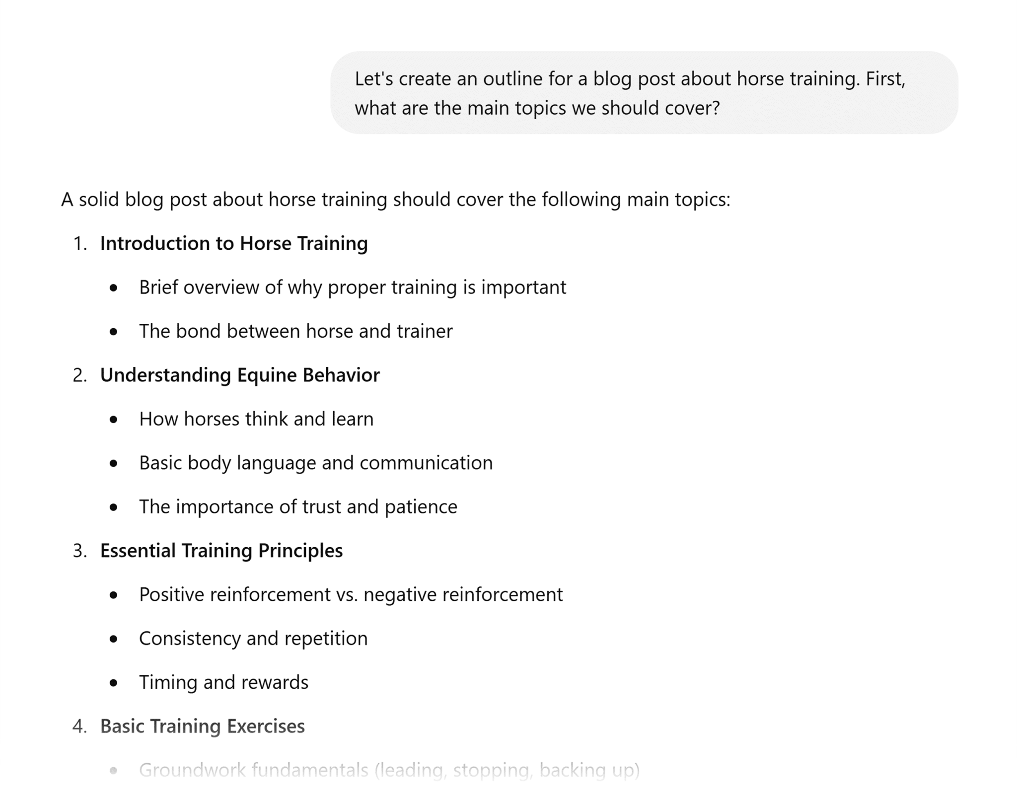 Chatgpt Blog Outline