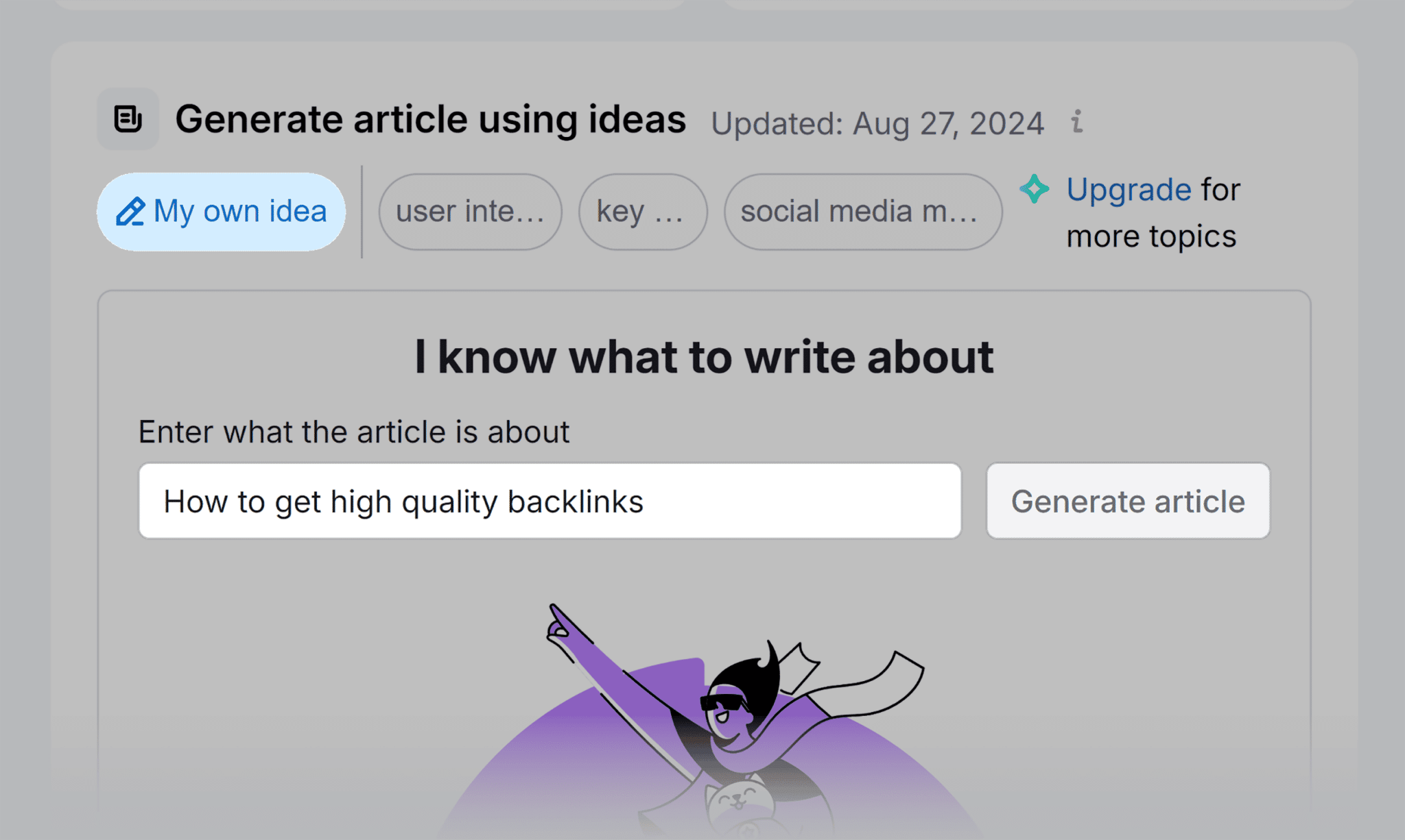 Contentshake Ai My Ownd Idea Topic