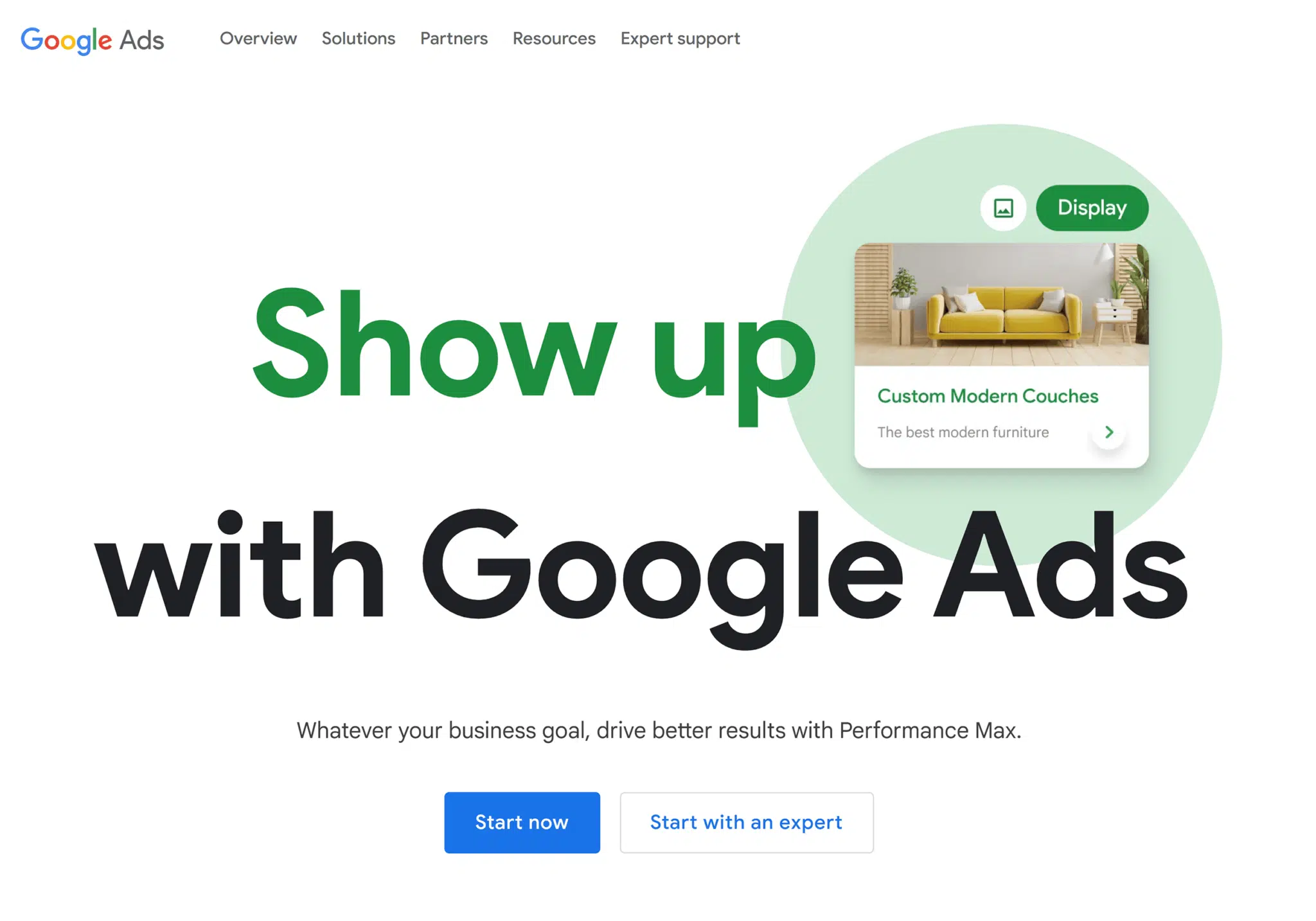 Google Ads Homepage