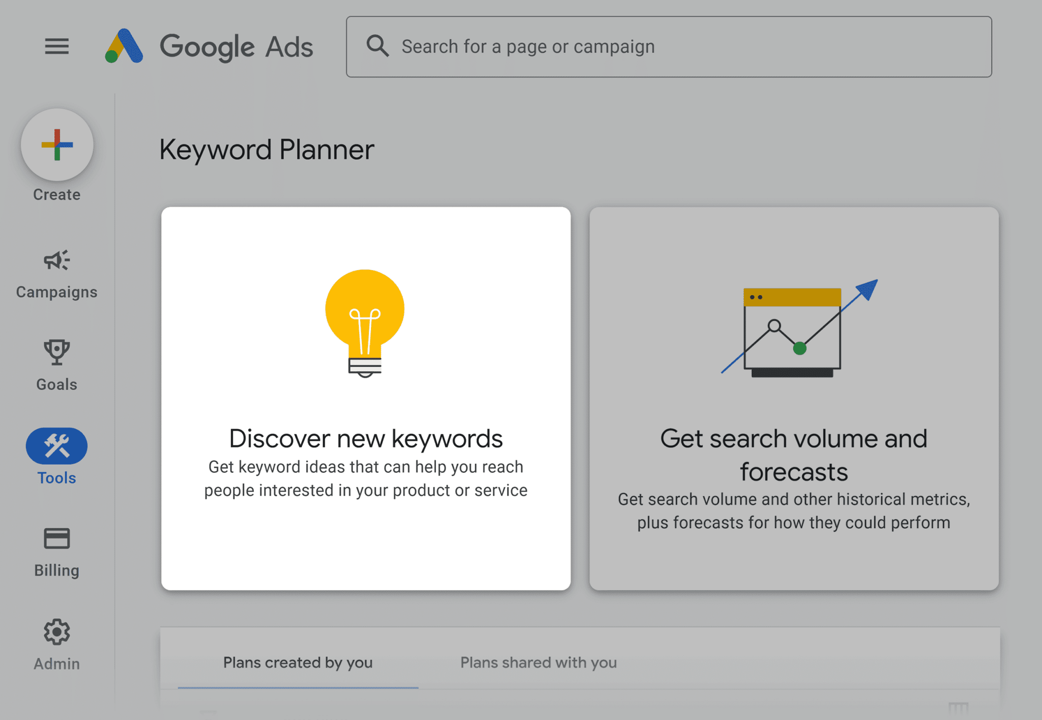 Google Keyword Planner Discover New Keywords