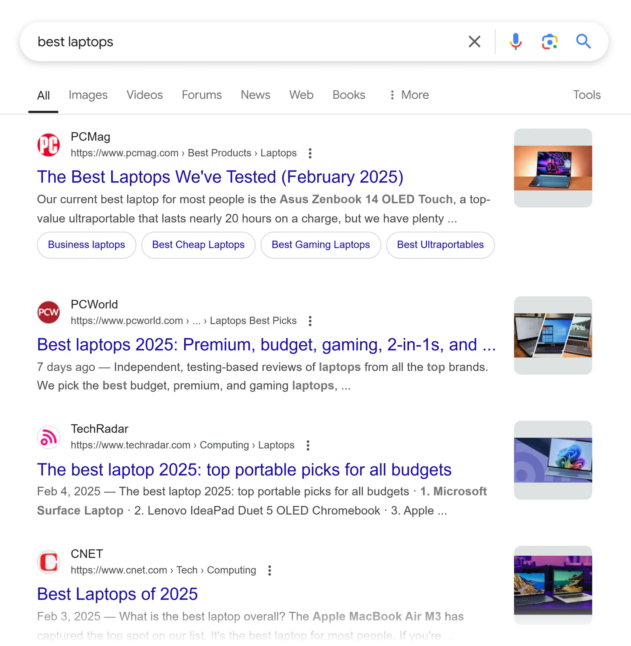 Google Serp Best Laptops