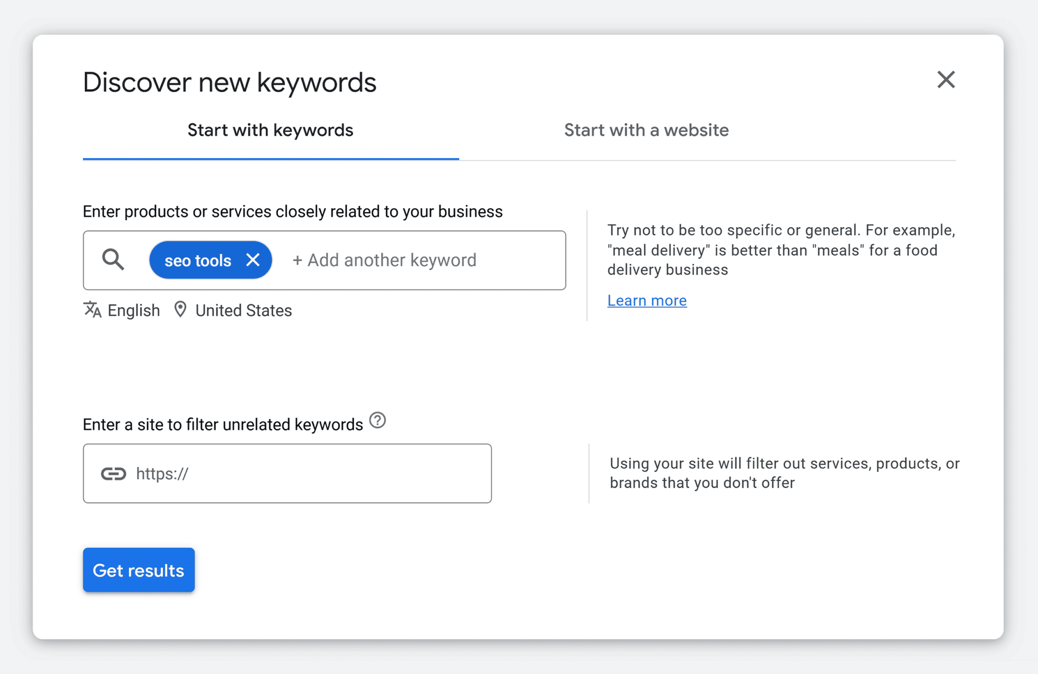 Keyword Planner Search Seo Tools
