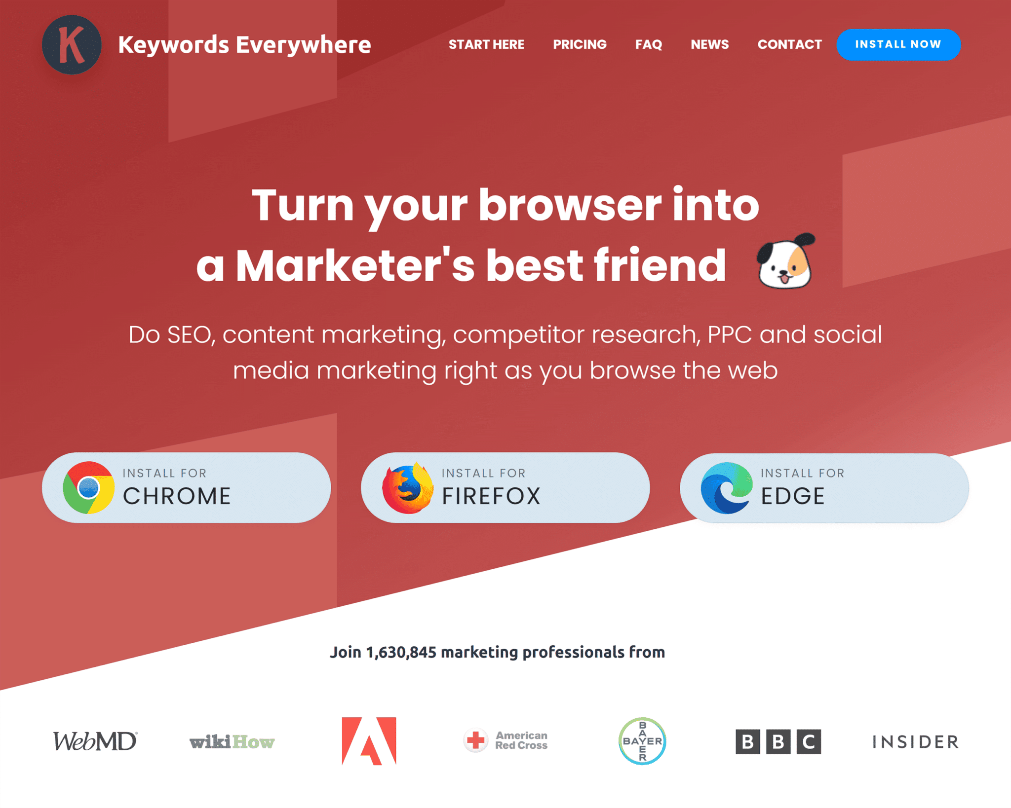 Keywords Everywhere Homepage