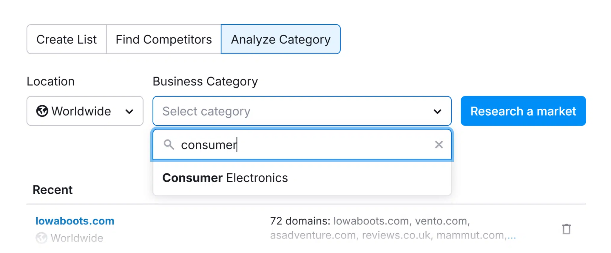 Market Explorer Consumer