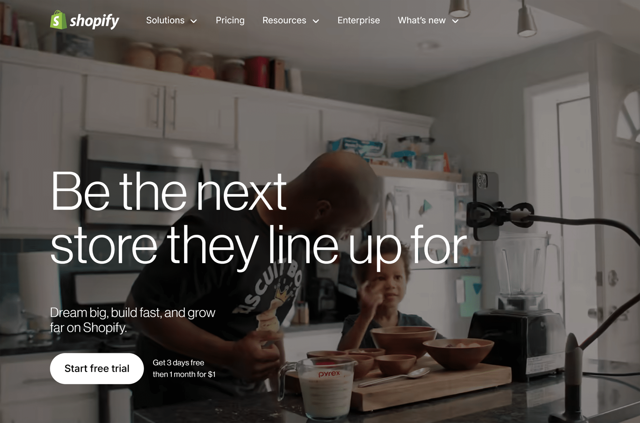 Shopify Homepage