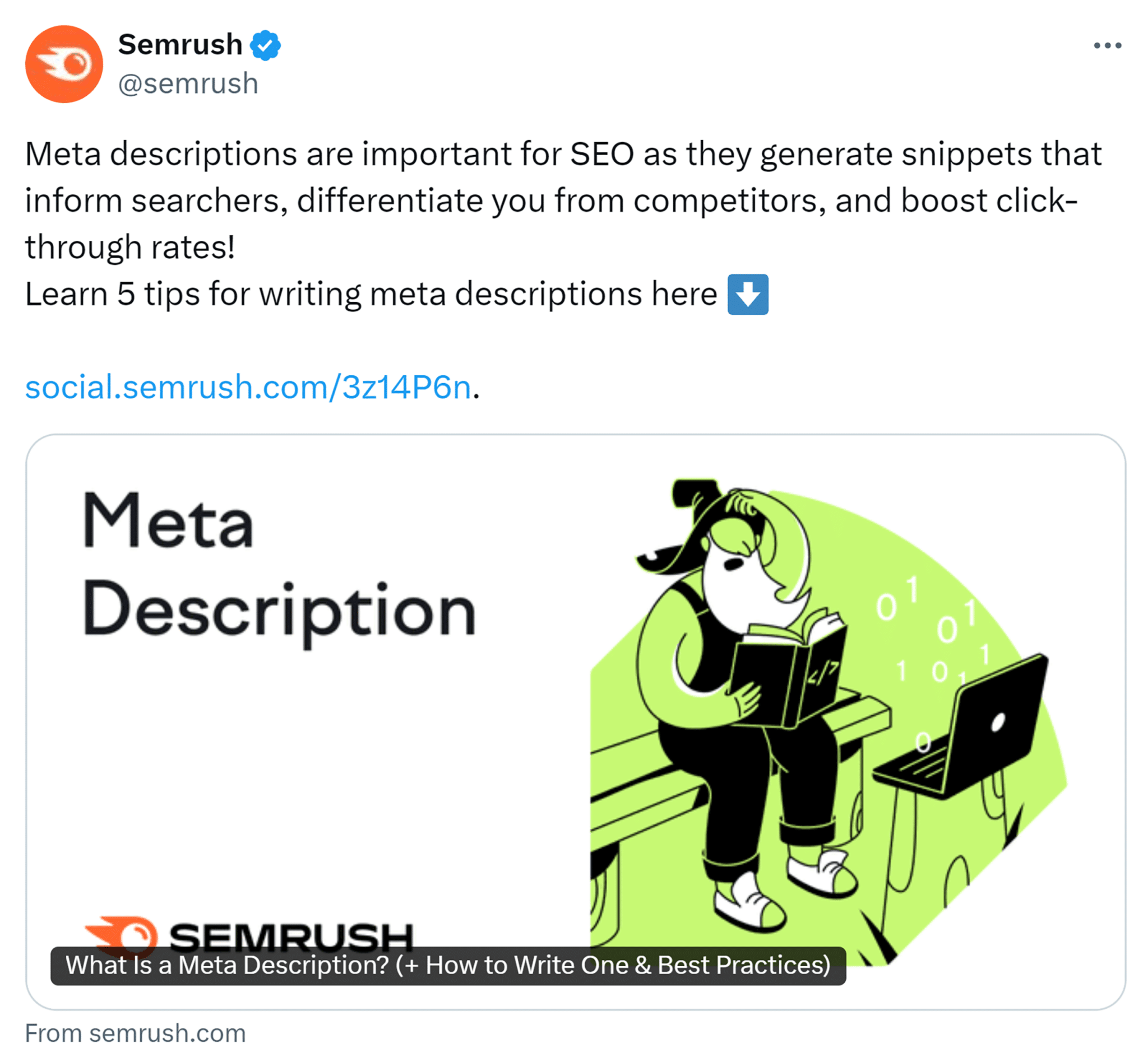 X Semrush Post