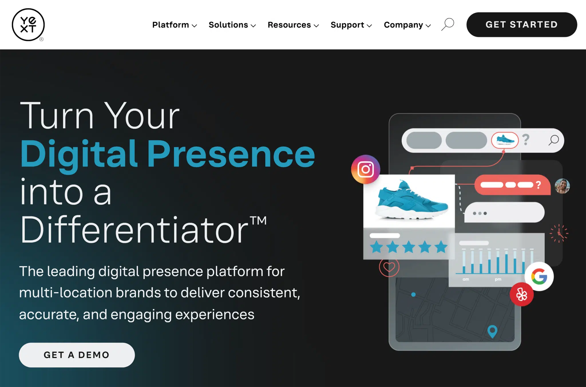 Yext Homepage