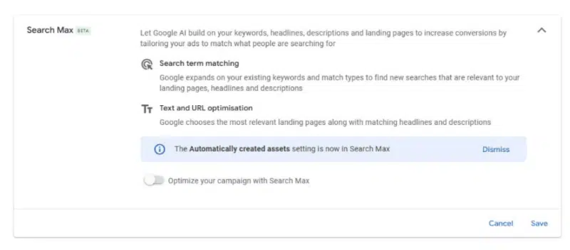 Google expands Search Max beta to more accounts